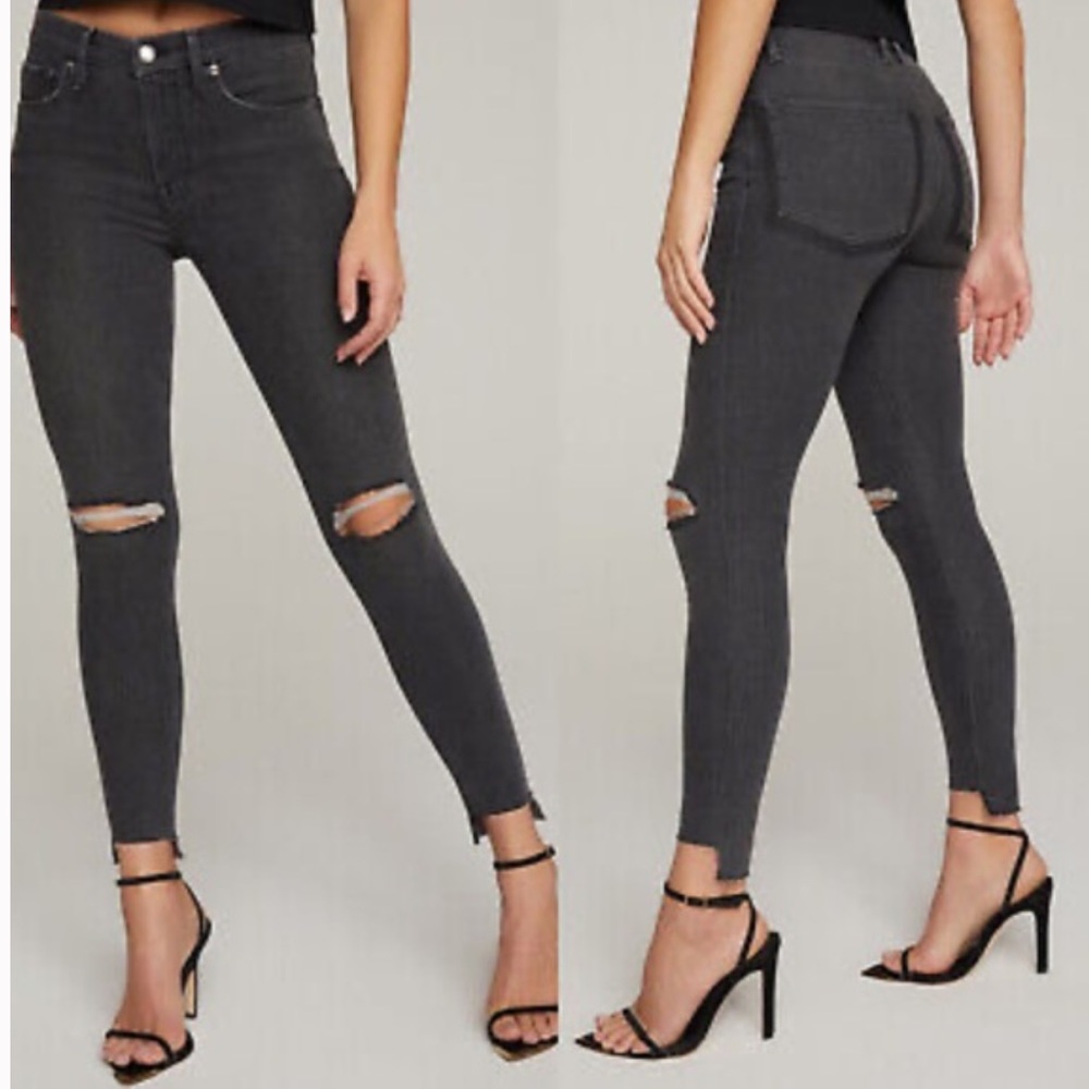 Good American Jeans, Black, Size 6